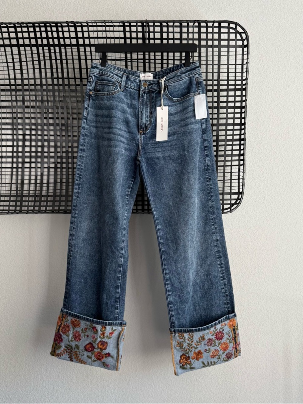 Free people Driftwood Charlee Cuffed Jeans Oshibana - Picture 3 of 9